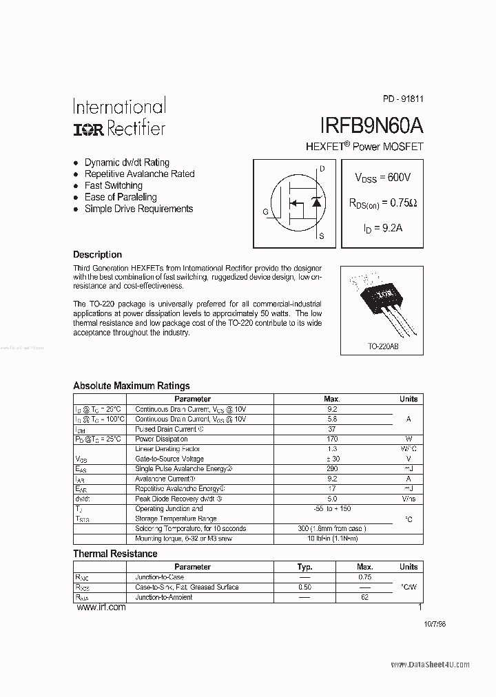 FB9N60A_4543149.PDF Datasheet