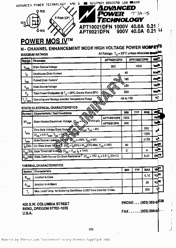 APT10021DFN_4560125.PDF Datasheet