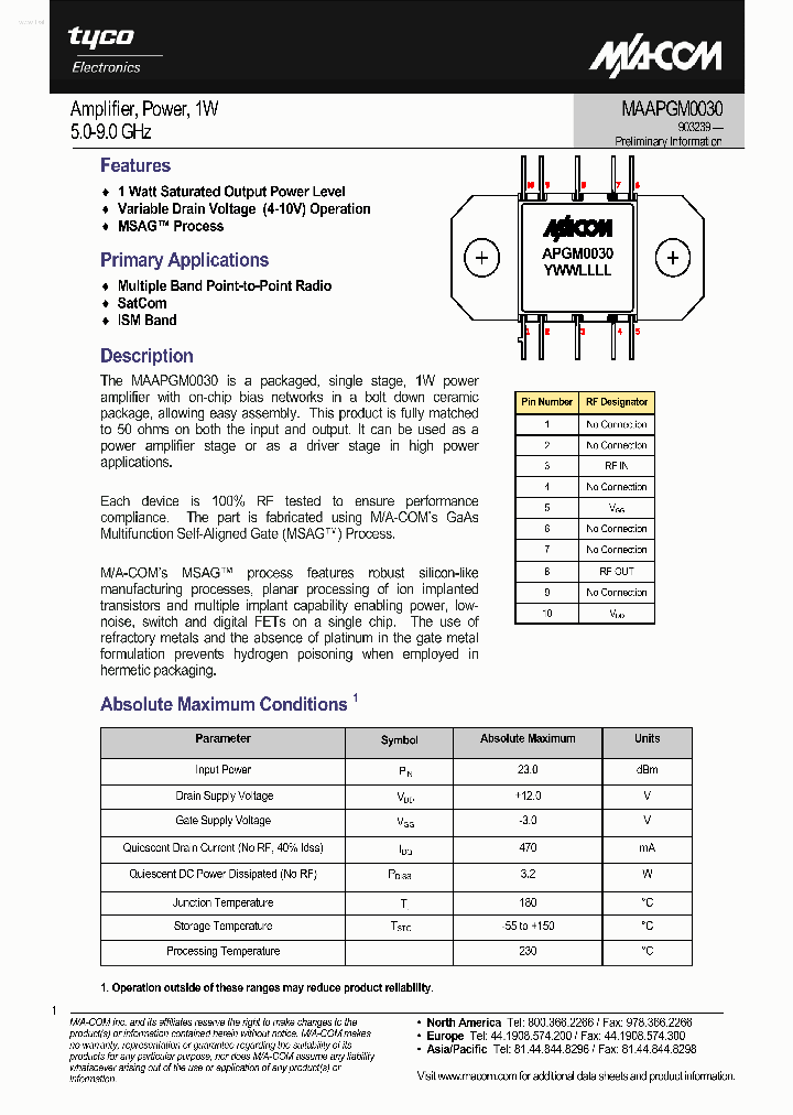 MAAPGM0030_4562533.PDF Datasheet