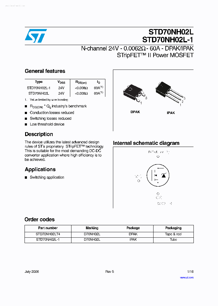 STD70NH02L_4562875.PDF Datasheet