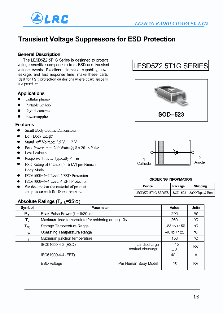 LESD5Z12T1G_4568554.PDF Datasheet