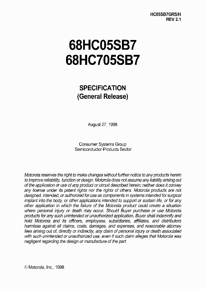 68HC05SB7_4587008.PDF Datasheet