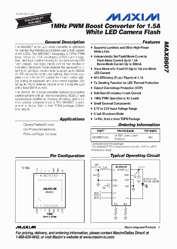 MAX8607ETD_4587500.PDF Datasheet