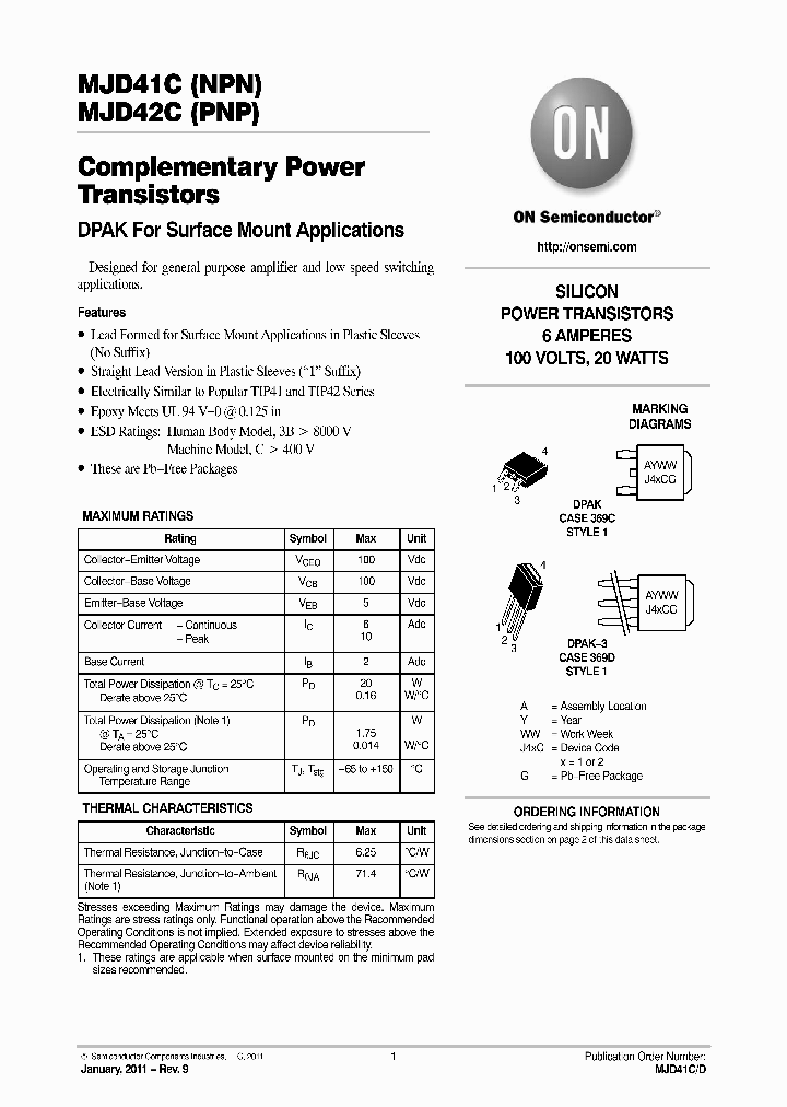 MJD41C11_4596444.PDF Datasheet