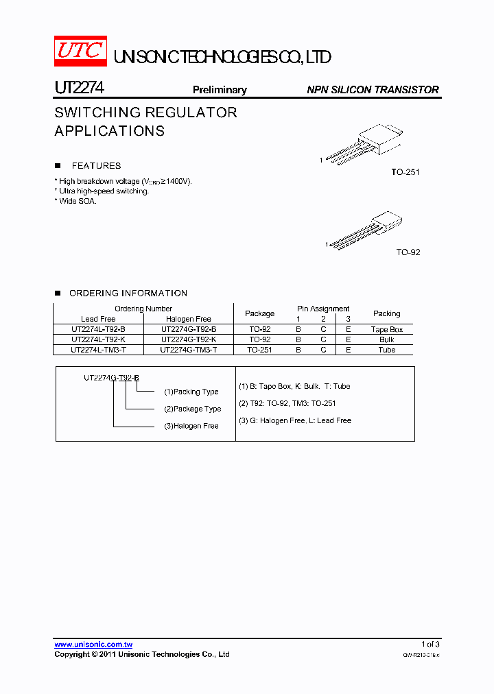 UT2274_4600564.PDF Datasheet