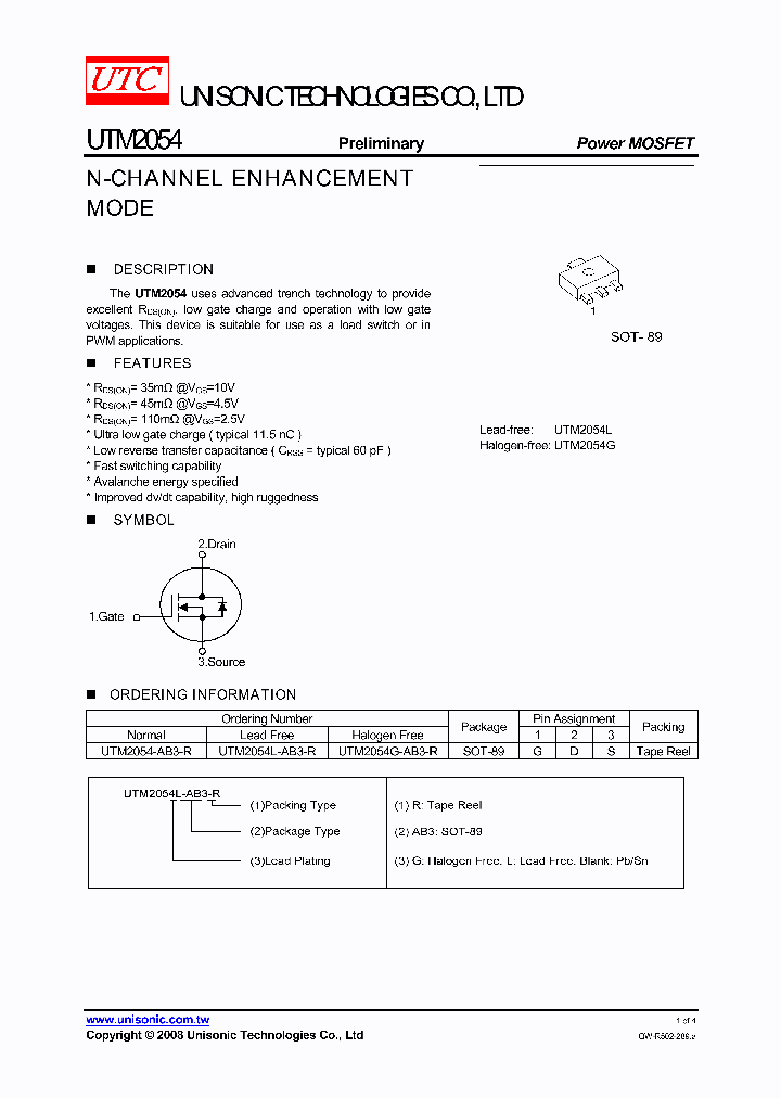 UTM2054G-AB3-R_4601902.PDF Datasheet
