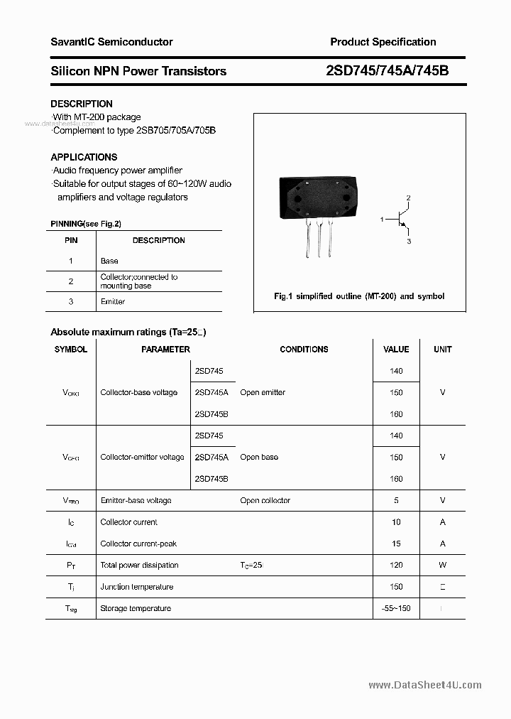 2SD745A_4605641.PDF Datasheet