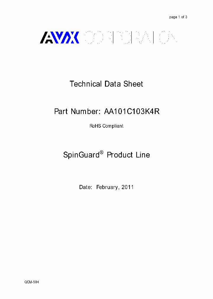 AA101C103K4R_4608967.PDF Datasheet