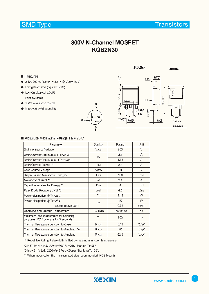 KQB2N30_4609389.PDF Datasheet