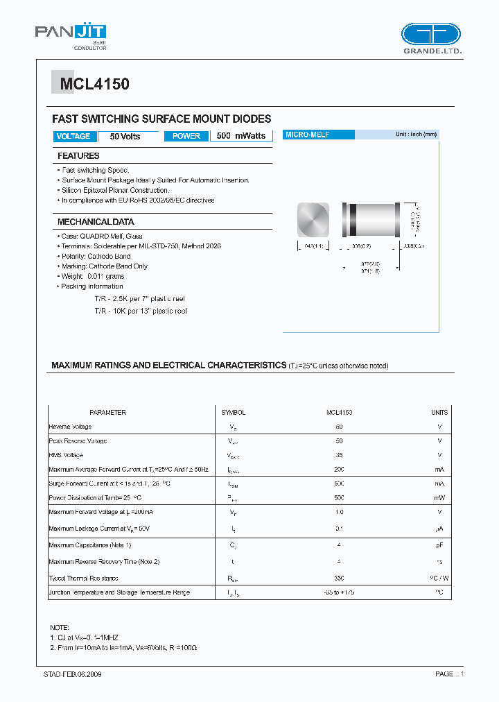 MCL4150_4614703.PDF Datasheet