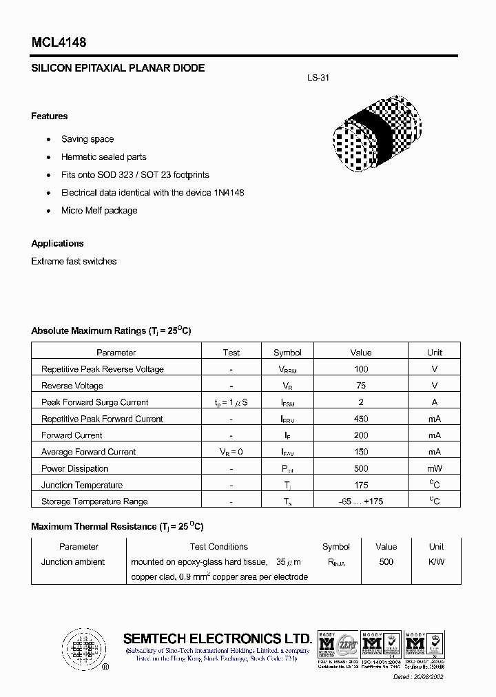 MCL4148_4614694.PDF Datasheet