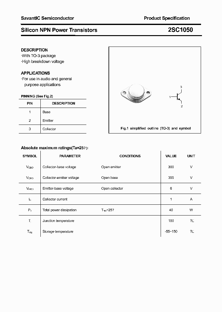 2SC1050_4616593.PDF Datasheet