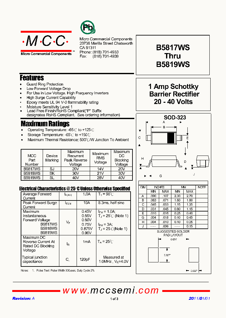 B5817WS_4618930.PDF Datasheet