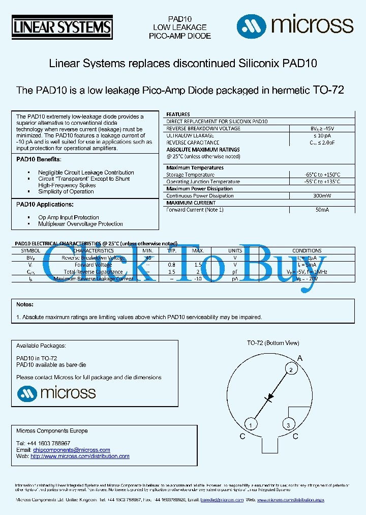 PAD10TO-72_4619811.PDF Datasheet