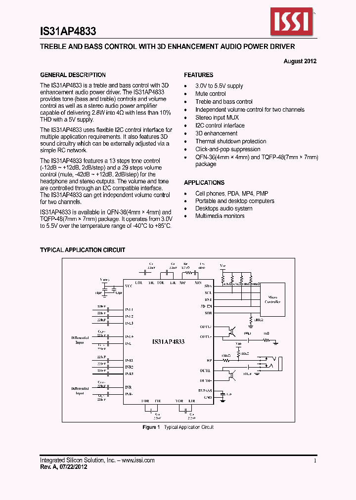 IS31AP4833_4624259.PDF Datasheet