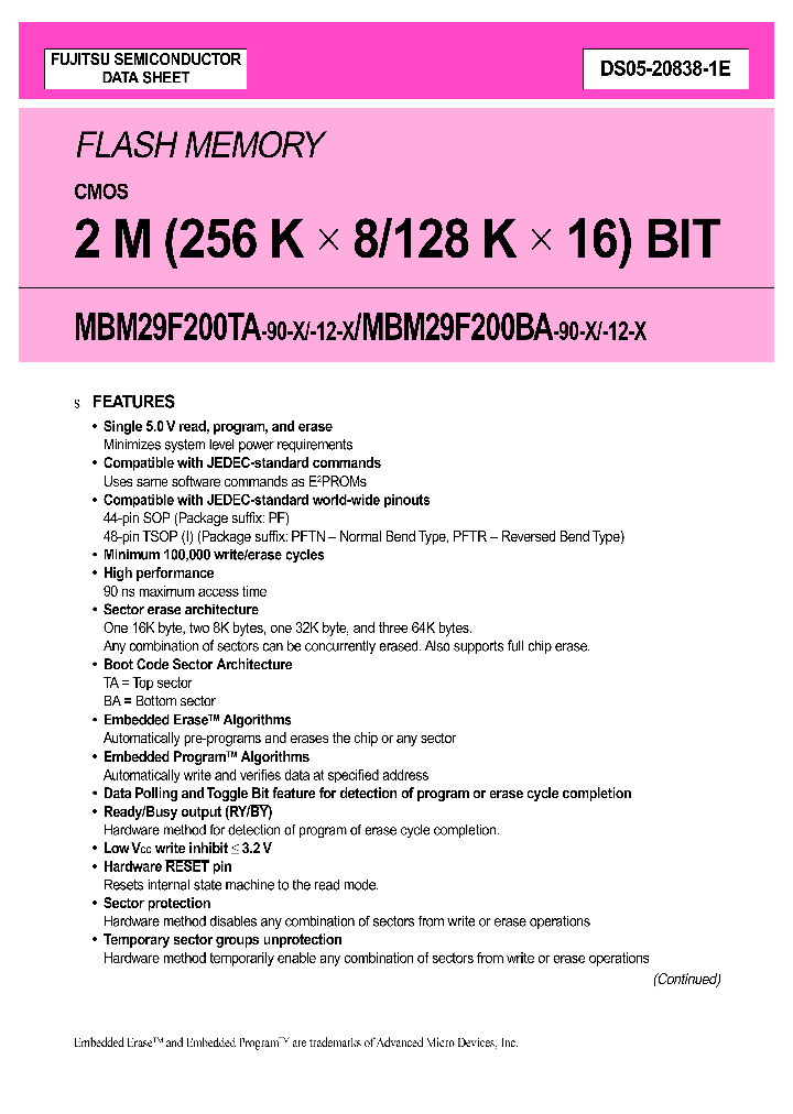 MBM29F200BA_4624808.PDF Datasheet