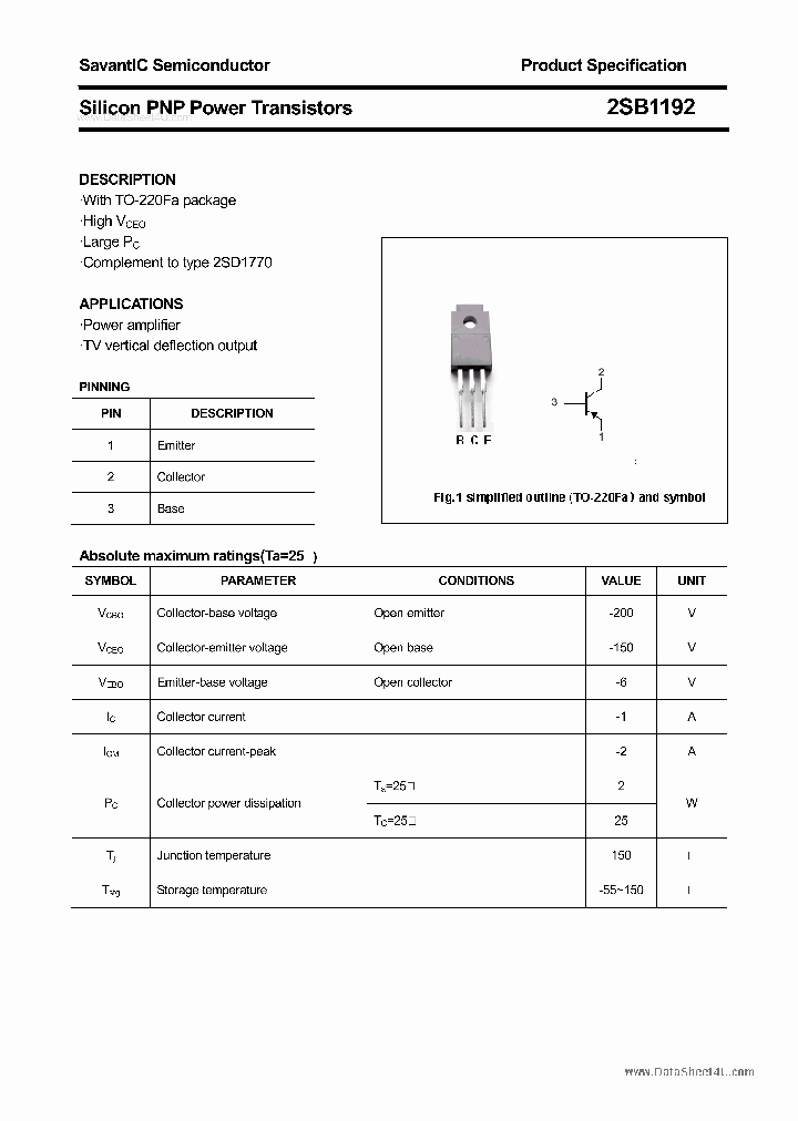 2SB1192_4625295.PDF Datasheet