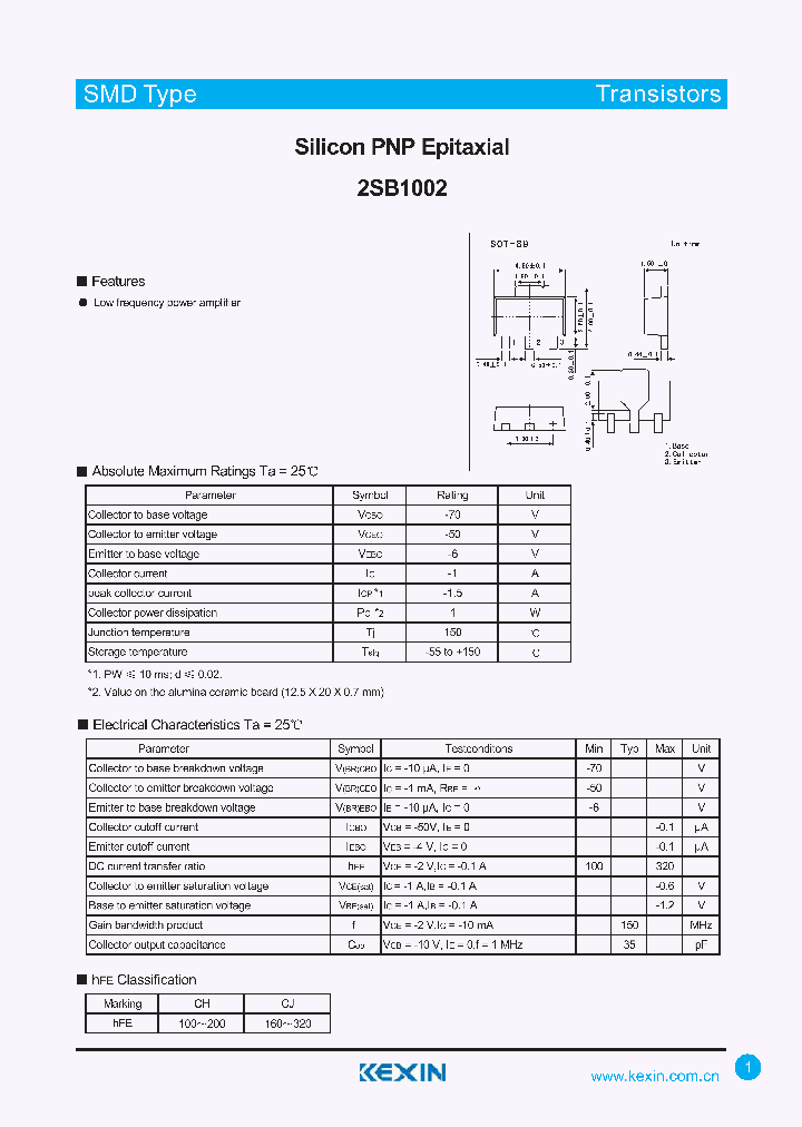 2SB1002_4625407.PDF Datasheet
