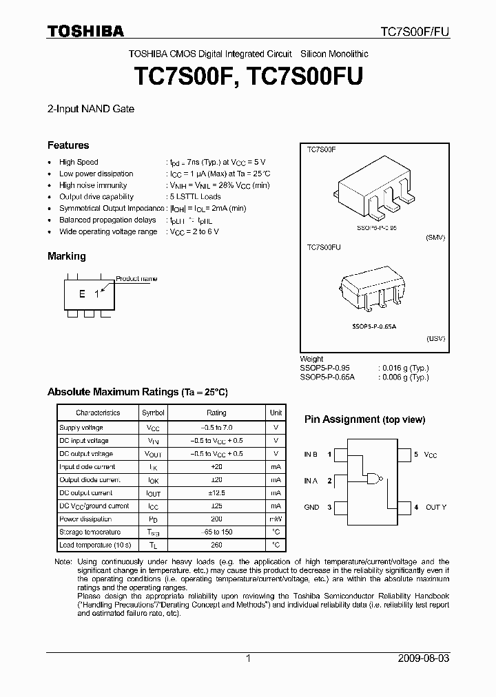 TC7S00FU09_4633920.PDF Datasheet