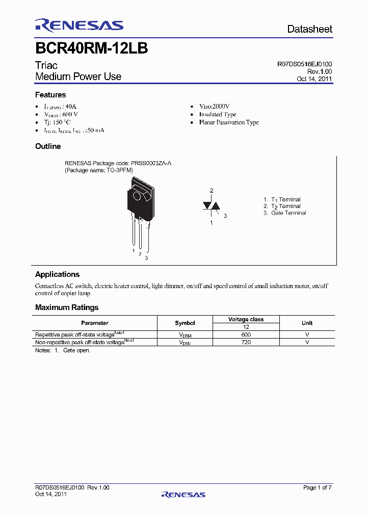 BCR40RM-12LB_4642845.PDF Datasheet