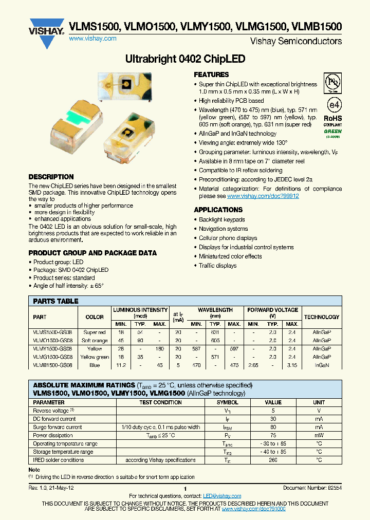 VLMB1500_4647325.PDF Datasheet