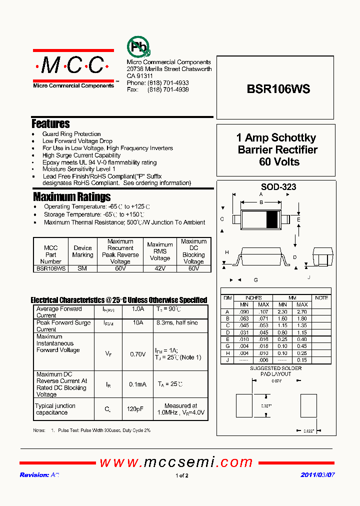 BSR106WS_4651792.PDF Datasheet