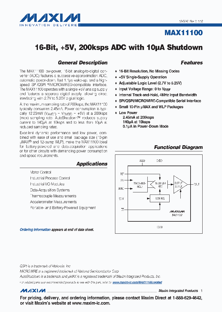 MAX11100_4657721.PDF Datasheet