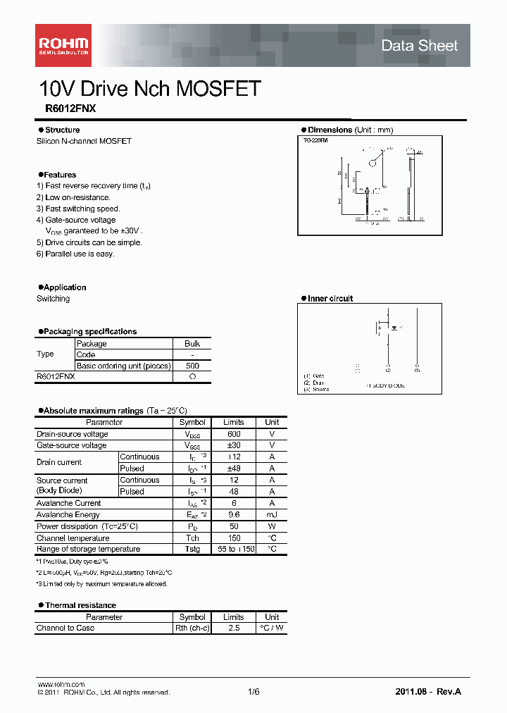 R6012FNX_4660146.PDF Datasheet