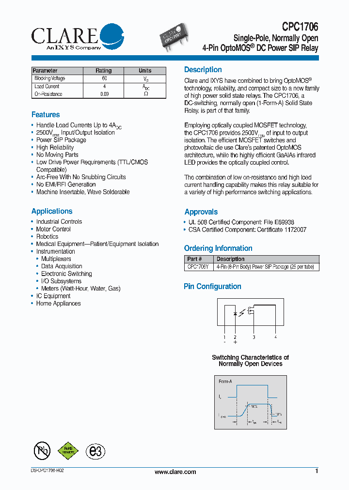 CPC1706Y_4663920.PDF Datasheet