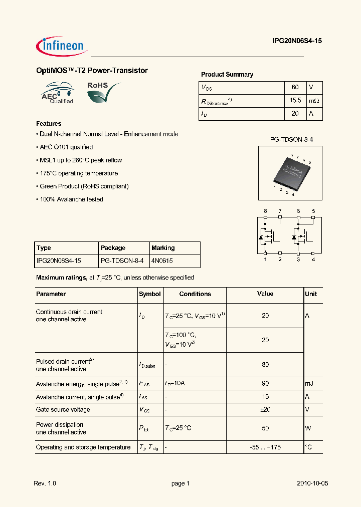 IPG20N06S4-15_4669437.PDF Datasheet