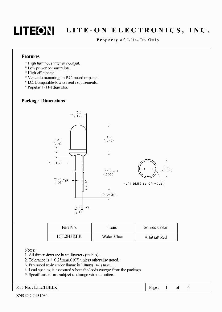 LTL2H3KEK_4676620.PDF Datasheet