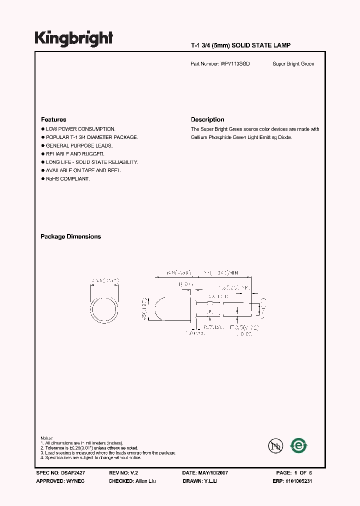 WP7113SGD_4676733.PDF Datasheet