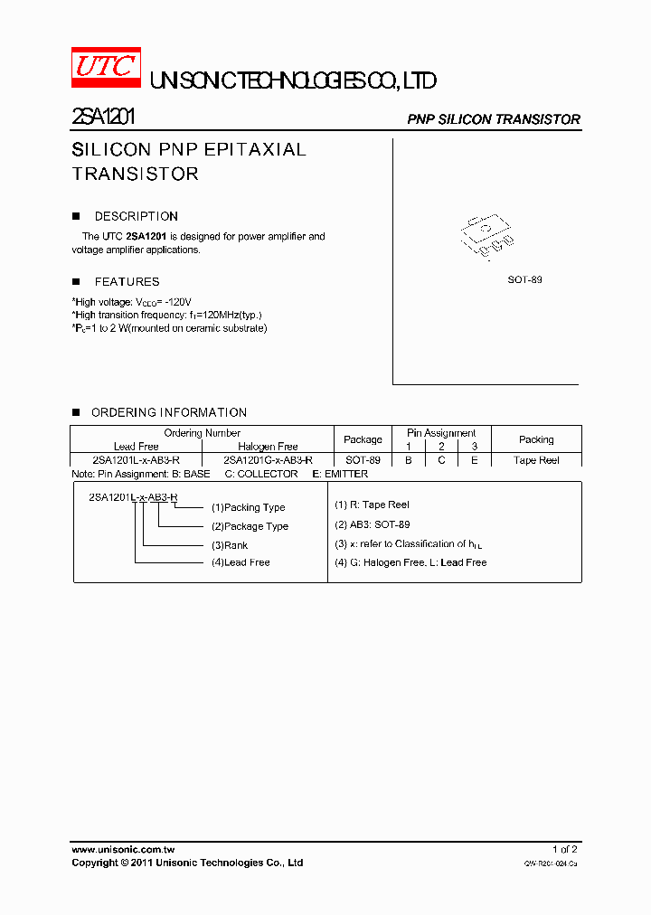 2SA120111_4684088.PDF Datasheet