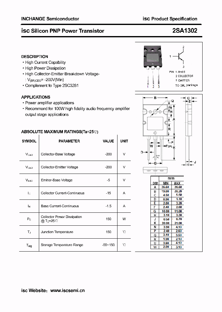 2SA1302_4684147.PDF Datasheet