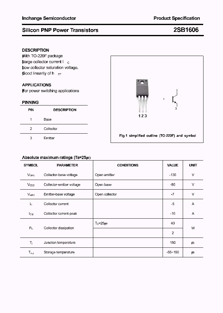 2SB1606_4684257.PDF Datasheet