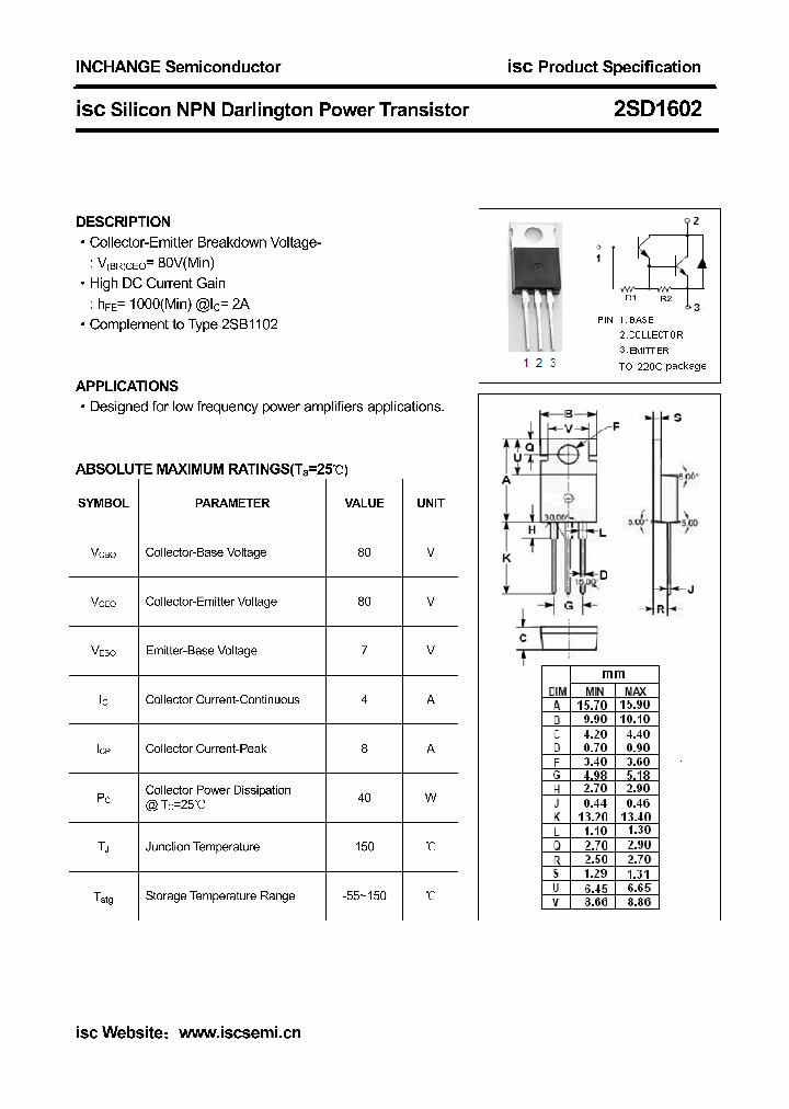 2SD1602_4684626.PDF Datasheet