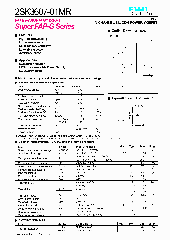 2SK3607-01MR_4690260.PDF Datasheet