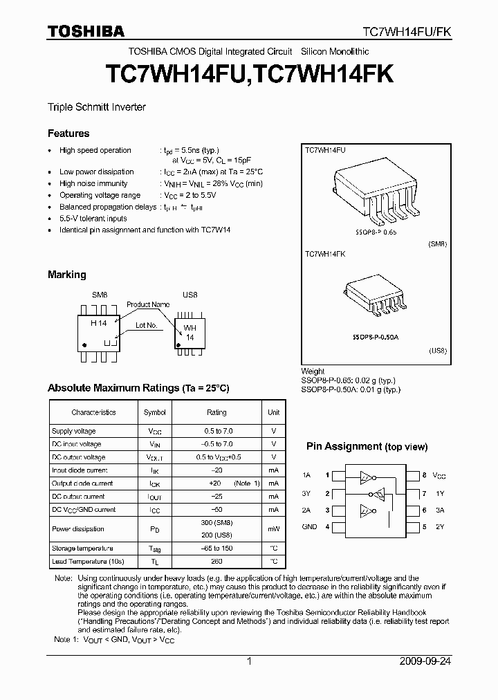 TC7WH14FK09_4690552.PDF Datasheet