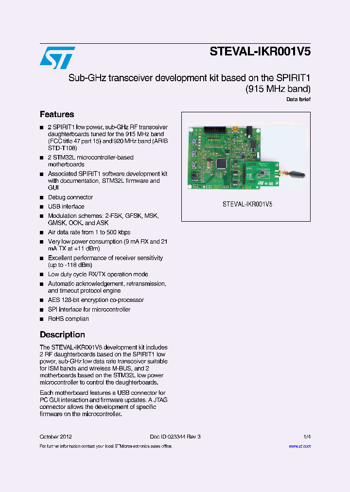 STEVAL-IKR001V5_4700769.PDF Datasheet