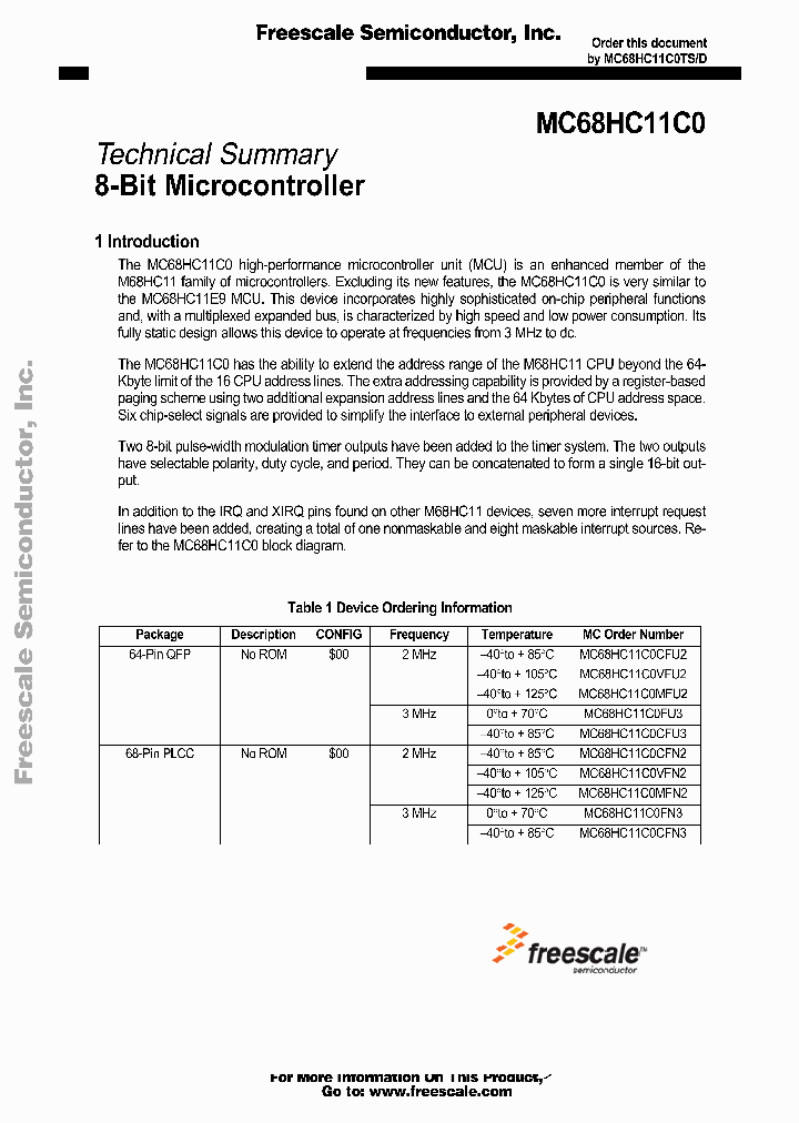 MC68HC11C0MFN2_4710527.PDF Datasheet