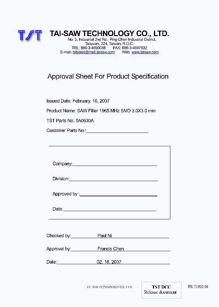 TA0630A_4711301.PDF Datasheet