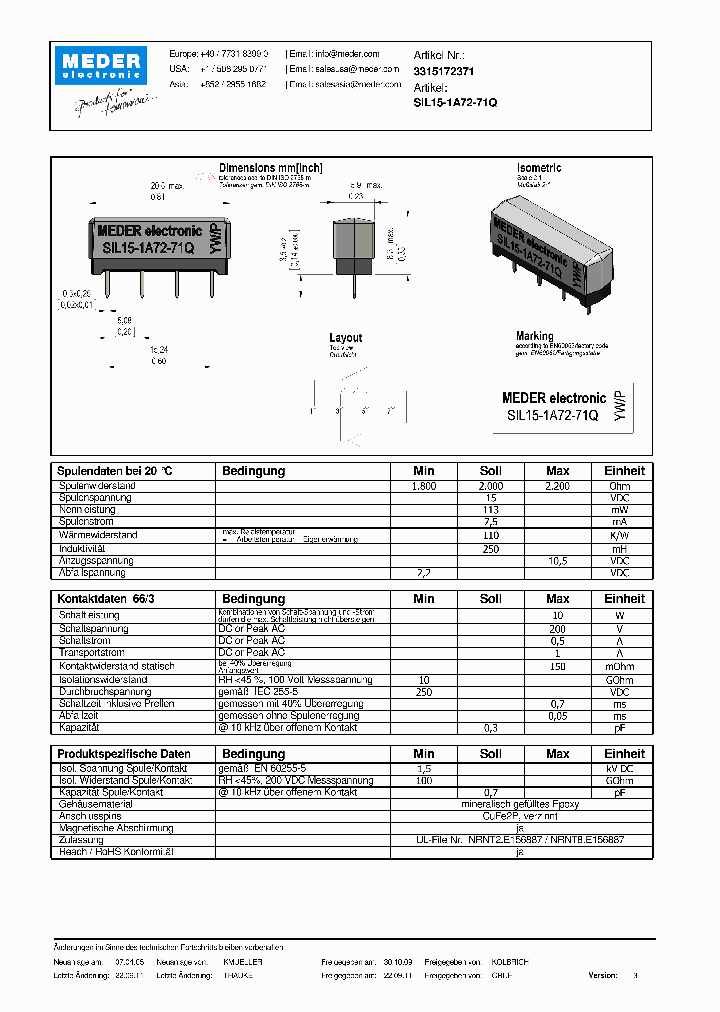 SIL15-1A72-71QDE_4711319.PDF Datasheet