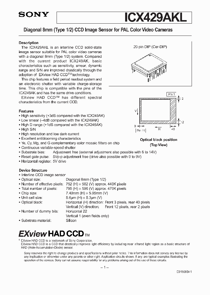 ICX429AKL_4722964.PDF Datasheet