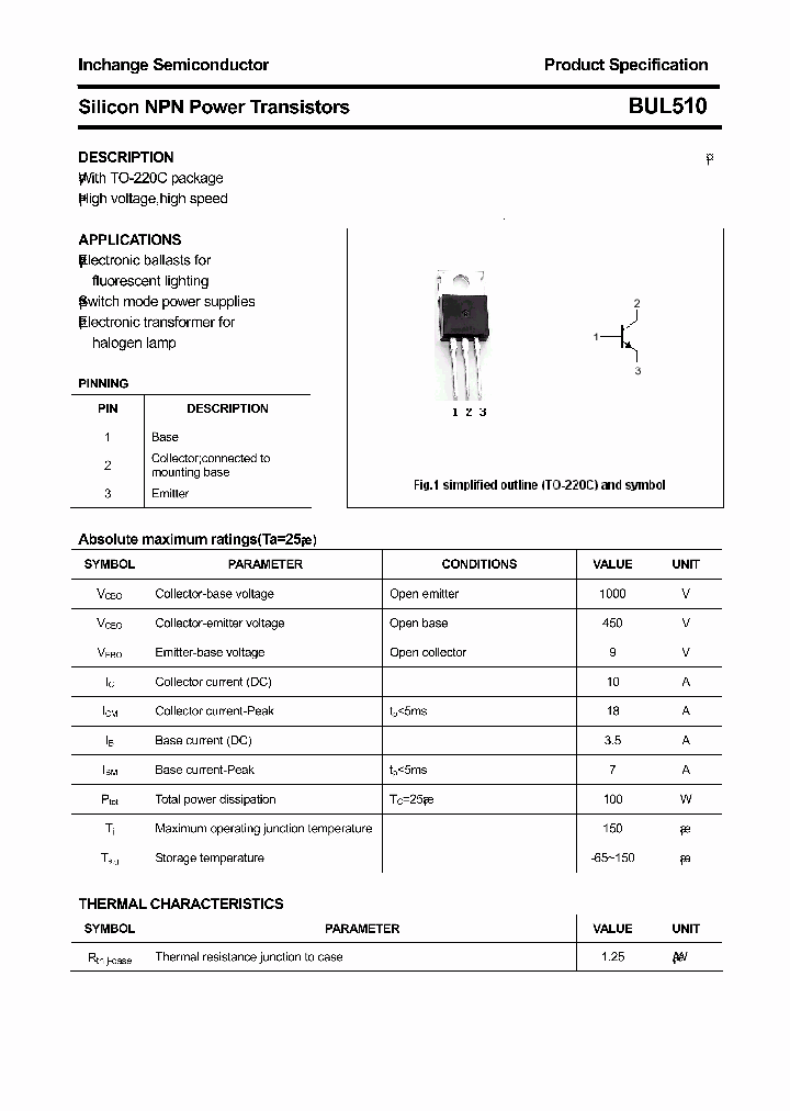 BUL510_4732956.PDF Datasheet