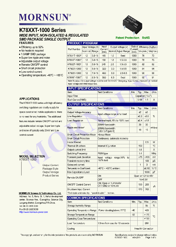 K7805T-1000_4736673.PDF Datasheet