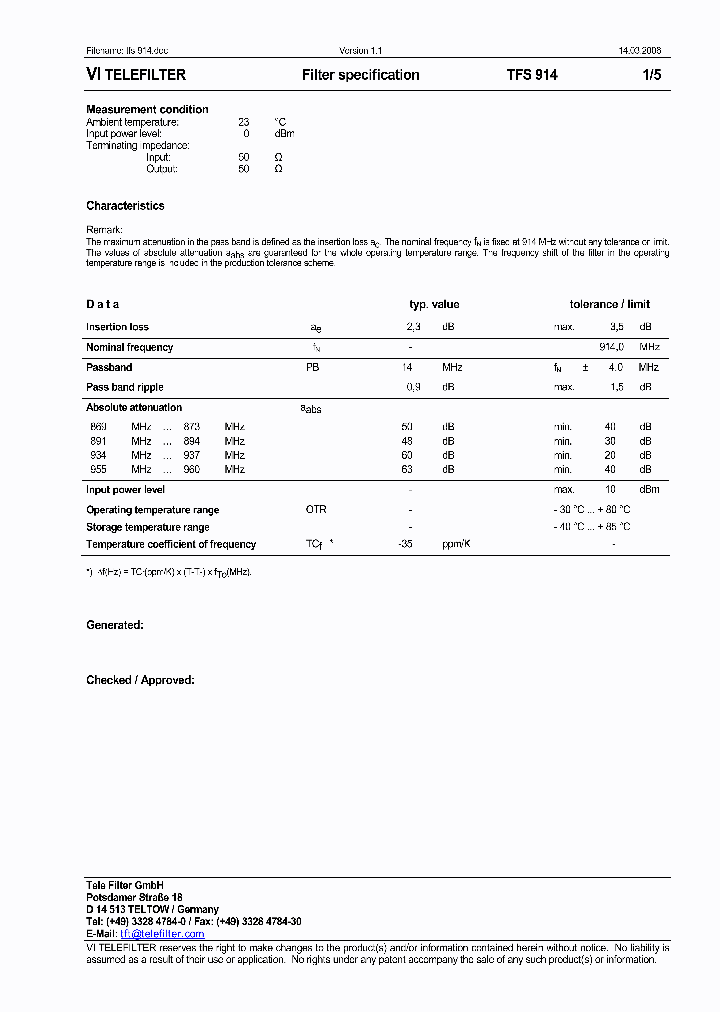 TFS914_4744633.PDF Datasheet