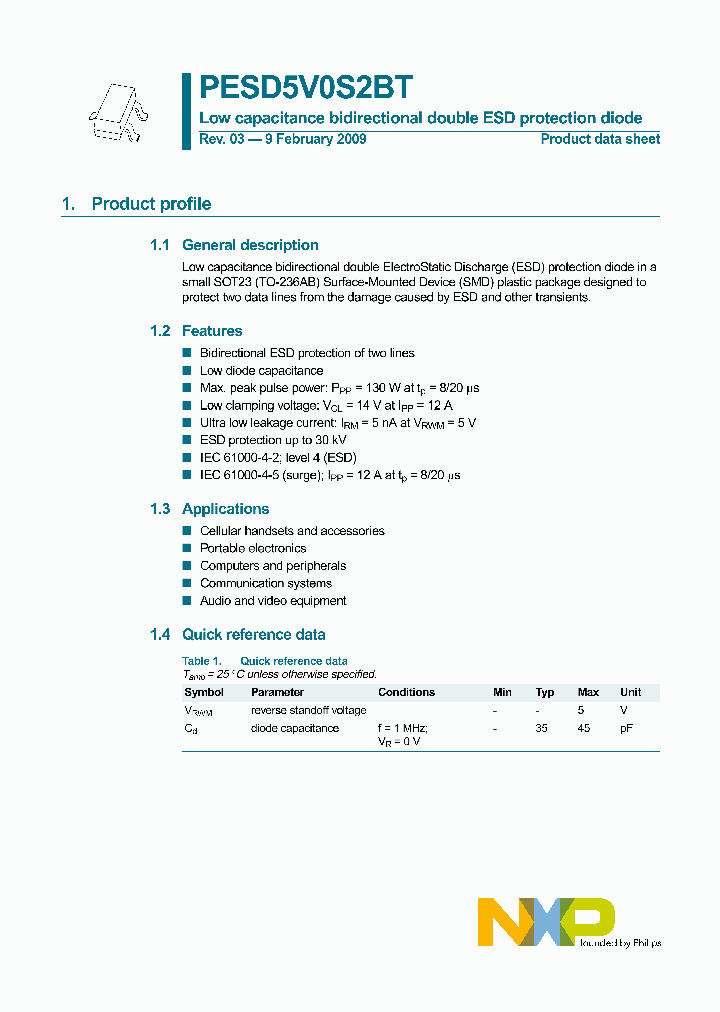 PESD5V0S2BT_4745770.PDF Datasheet