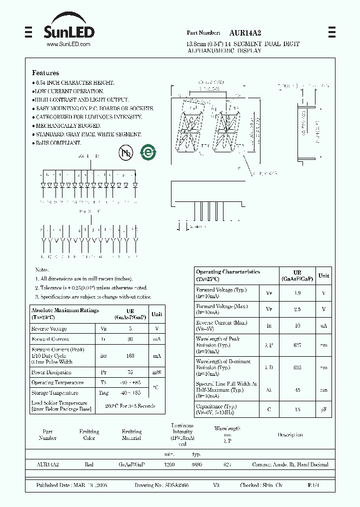 AUR14A2_4747278.PDF Datasheet