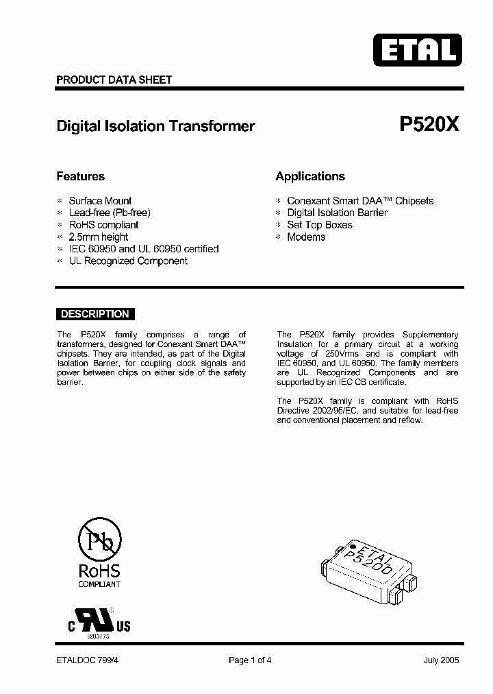 P5200_4761511.PDF Datasheet