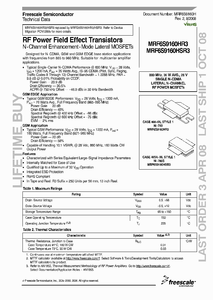 MRF6S9160H_4766316.PDF Datasheet